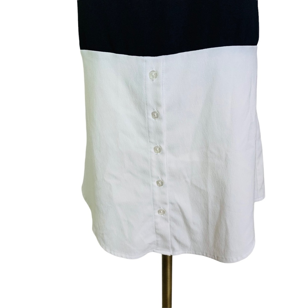 Zara Collection Color-Block Tunic Top Large 3406 - image 5